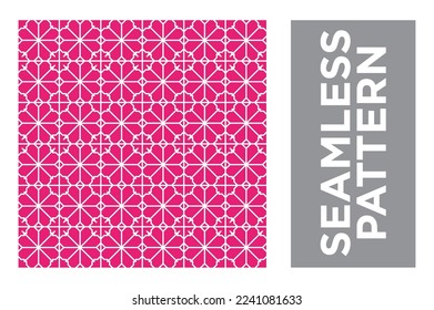 Abstract Style Geometric Seamless Pattern Simple Print Vector Repeating Texture