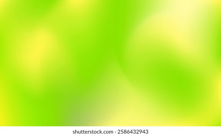 Abstract Style gradient mesh background in green and yellow colors. Vector illustration