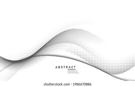 Concepto de semitono de estilo abstracto para su diseño gráfico