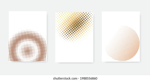Abstract style halftone set concept for your graphic design
