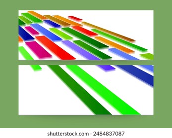 Abstract Style Header or Banner Design Set for Advertising.