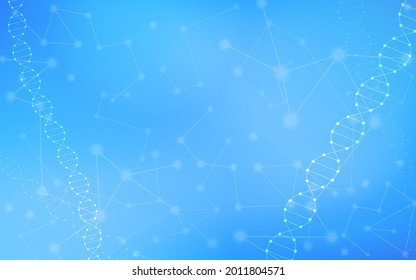 Abstract style, images of technology and genetic engineering