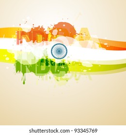 abstrakte indianische Flaggengrafik