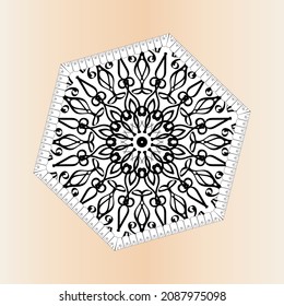 Abstract Style Indian Mandala Decoration 