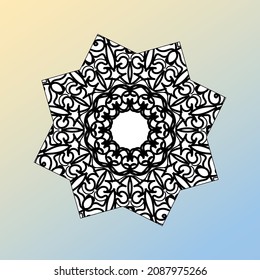 Abstract Style Indian Mandala Decoration 