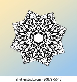 Abstract Style Indian Mandala Decoration 