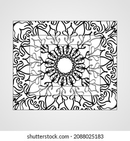 Abstract Style Indian Mandala Decoration.