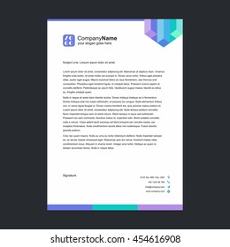 Abstract style letterhead