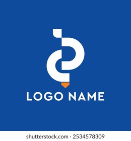 Abstract style logo with letters B and C, modern unique logo