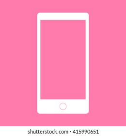 Abstract style modern gadget with blank screen