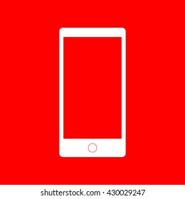 Abstract style modern gadget with blank screen