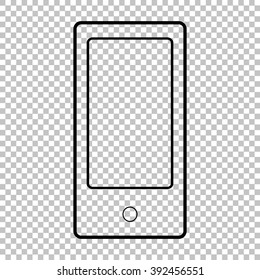Abstract style modern gadget line vector icon on transparent background