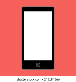 Abstract style modern gadgets with blank screen. Template for any content