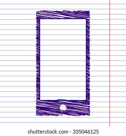 Abstract style modern gadgets with blank screen with pen effect . Template for any content