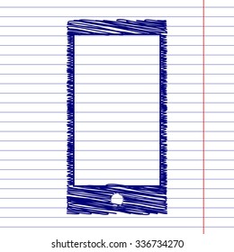 Abstract style modern gadgets with blank screen with pen effect . Template for any content