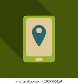 Abstract style modern mobile gadget