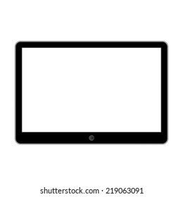 Abstract style modern tablet with blank screen. Template for any content
