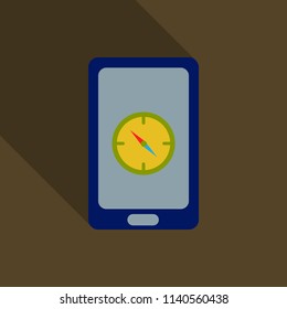 Abstract style modern and vintage mobile gadgets