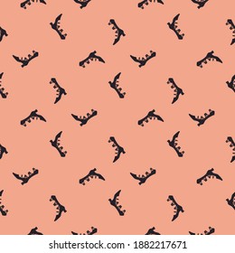 Estilo abstracto sin fisuras con las mujeres botan siluetas simples. Fondo claro rosa. Ilustración bursátil. Diseño vectorial para textiles, tela, giftwrap, papel pintado.