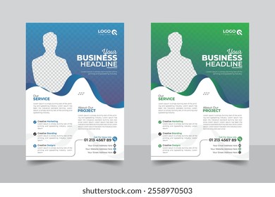 Abstract style and simple layout, Business proposal, promotion, advertise, publication, colorful business flyer template
