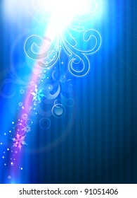 estilo abstracto vectorial fondo brillante azul