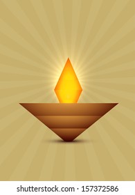 estilo abstracto vectorial diwali diya