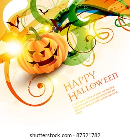 abstract style vector halloween background with space for your text