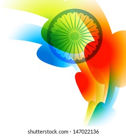abstrakter Stil, Vektorgrafik indianischer Unabhängigkeitstag Design