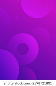 Abstract style vertical illustrations purple circular pattern background