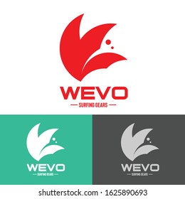 Abstract style of wave logo vector illustration can be used as sport club logo, company identity, outdoor gear shop