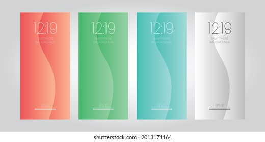 Abstract style wave wallpaper for smartphone mobile device. vector Illustration eps10