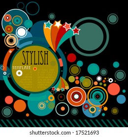 abstract stylish background with circles