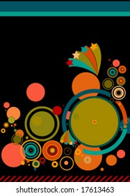 abstract stylish background with circles