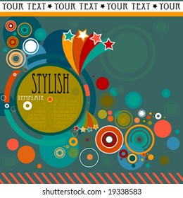 abstract stylish background with circles