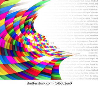 abstract stylish background with colorful squares