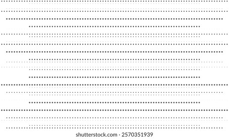 Abstract Stylish Background with horizontal Line Halftone Patterns, Abstract halftone vector illustration, fabric halftone pattern black and white texture background