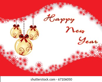 abstract stylish background for new year 2011
