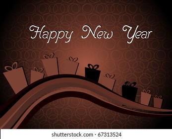 abstract stylish background for new year 2011