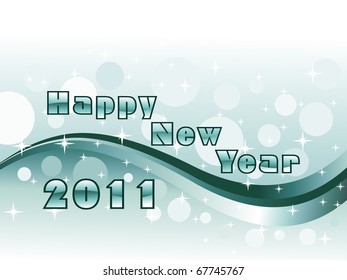 abstract stylish background for new year 2011