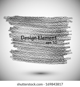 Abstract stylish background  painted charcoal. Vector illustration 