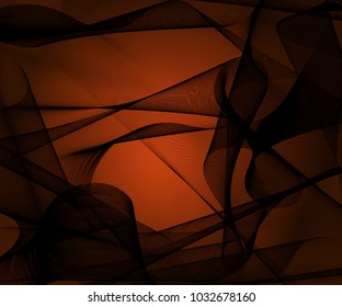 Abstract stylish background with plastic black meshed shapes, creative vector illustration