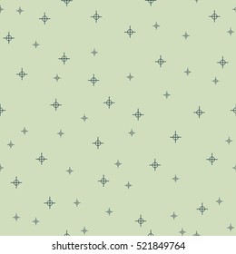 Abstract stylish background of randomly distributed noughts . Seamless vector pattern