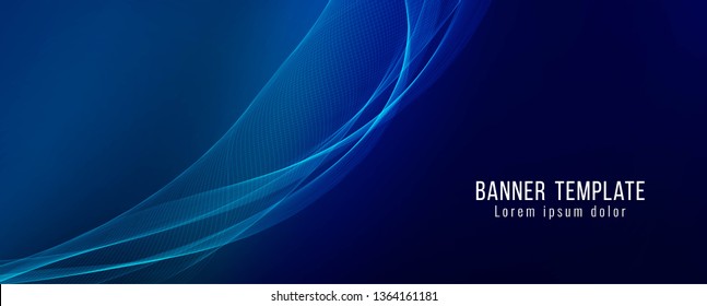 Abstract stylish banner template design