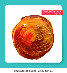 Abstract stylish Blob acrylic paint. Vector illustration 