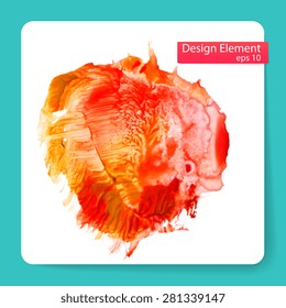 Abstract stylish Blob acrylic paint. Vector illustration 