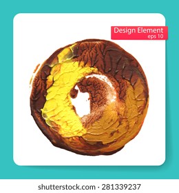 Abstract stylish Blob acrylic paint. Vector illustration 