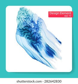 Abstract stylish Blob acrylic paint. Vector illustration 
