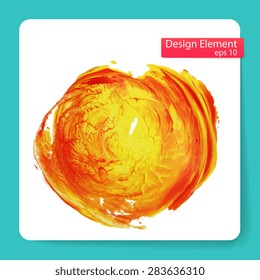 Abstract stylish Blob acrylic paint. Vector illustration 
