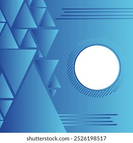 Abstract Stylish Blue Background Design.