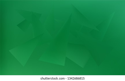 Abstract Stylish Blue Background with Several Colorful Gradient Triangles. Vector illustration, EPS 10. Realistic and 3D.